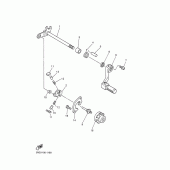 Схема вузла: Вал перемикання Yamaha WR400F