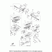 Схема вузла: Підніжки та Підставка Yamaha XV1900 Stratoliner Midnight