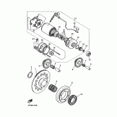 Схема узла: Привод стартера Yamaha XT600 XT600