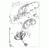 Схема узла: Панель приборов Yamaha XJ900 Diversion