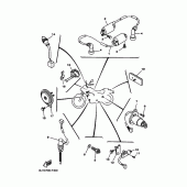 Схема вузла: Електроустаткування 2 Yamaha XV250 Virago