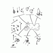 Схема вузла: Електроустаткування 2 Yamaha TRX850