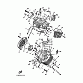 Схема вузла: Головка циліндра Yamaha XVS1100 V-Star Silverado