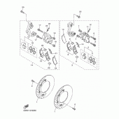 Схема вузла: Передній тормоз Yamaha XVS1300 V-Star Deluxe