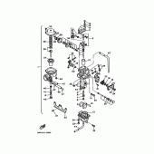 Схема узла: Карбюратор Yamaha SRX250