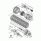 Схема вузла: Сцепление Yamaha XV1900 Midnight Star