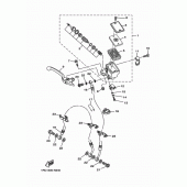 Схема узла: Передний тормозной цилиндр Yamaha MT09/ MTN850 MT-09