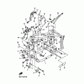Схема узла: Рама Yamaha XVS650 Drag Star Silverado