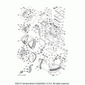 Схема узла: Боковая крышка Yamaha XV1900 Raider S