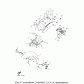 Схема узла: Крыло Yamaha XVS950 V-Star Tourer
