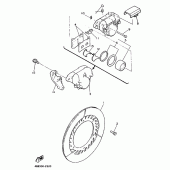 Схема узла: Hinterrad-bremssatel Yamaha XJ900 Diversion