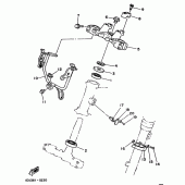 Схема узла: Рулевой механизм Yamaha XT350 XT350
