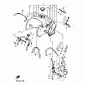 Схема узла: Топливный бак Yamaha XTZ660 Tenere