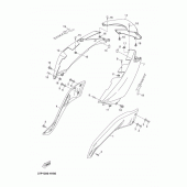 Схема вузла: Бічна кришка Yamaha YP250 X-MAX