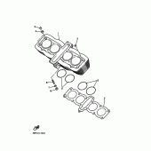 Схема узла: Цилиндр Yamaha XJ600 SECA II