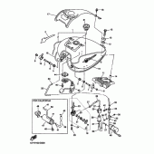 Схема вузла: Паливний бак Yamaha XVZ1300 Royal Star Venture