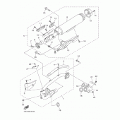 Схема вузла: Вихлопна система Yamaha XVS950 XV950 R-Spec