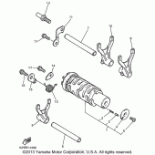 Схема узла: Копирный вал и Вилки Yamaha YZF600R Thundercat