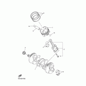 Схема узла: Коленчатый вал и Поршень Yamaha YZF-R1 R1