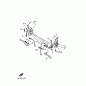 Схема вузла: Пульт управління рульовий та Важель Yamaha TT250R TT-R