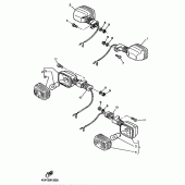 Схема вузла: Поворотники Yamaha TT600