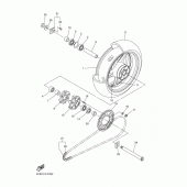 Схема вузла: Заднє колесо Yamaha YZF-R1 R1 RaceBase