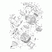 Схема вузла: Головка циліндра Yamaha XVS950 Midnight Star