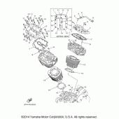 Схема узла: Цилиндр Yamaha XV1700 Road Star Midnight Warrior
