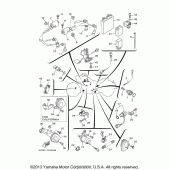 Схема узла: Электрооборудование (1) Yamaha XV1700 Road Star Midnight Silverado
