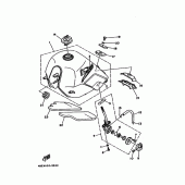 Схема узла: Топливный бак Yamaha XT225 XT225