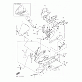 Схема вузла: Облицювальні елементи 1 Yamaha FZ6 FZ6 FAZER S2