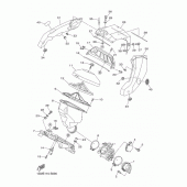 Схема вузла: Впускна система Yamaha YZ250 YZ250F