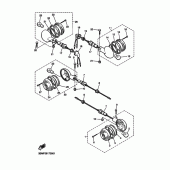 Схема узла: Поворотники Yamaha XV250 Virago