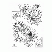 Схема узла: Облицовочные элементы Yamaha XTZ1200 Super Tenere