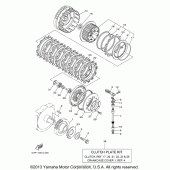 Схема узла: Сцепление Yamaha XV1700 Road Star Silverado