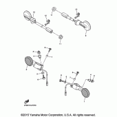 Схема вузла: Поворотники Yamaha XVS1300 Stryker