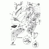 Схема узла: Сиденье Yamaha XT660 XT660Z Tenere