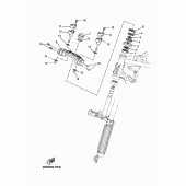Схема вузла: Рульовий механізм Yamaha XT660 XT660Z Tenere