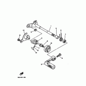 Схема узла: Вал переключения Yamaha YZ125