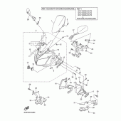 Схема вузла: Облицювальні елементи 1 Yamaha FZ1 FZ1 FAZER (S-TYPE)