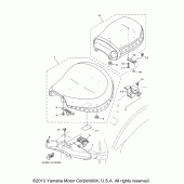 Схема узла: Сиденье Yamaha XV1700 Road Star Silverado