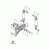 Схема вузла: Задній важіль та підвіска Yamaha YP250 Majesty DX