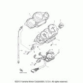 Схема вузла: Панель приладів Yamaha YZF600R Thundercat