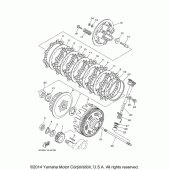 Схема вузла: Зчеплення Yamaha XT250 XT250
