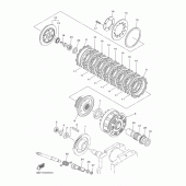 Схема вузла: Зчеплення Yamaha XVS950 Midnight Star