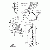 Схема вузла: Задній гальмівний циліндр Yamaha MT03 MT-03