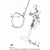 Схема узла: Рулевой механизм Yamaha WR250 WR250Z