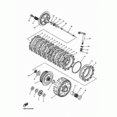 Схема вузла: Зчеплення Yamaha YZ250 YZ250F