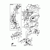 Схема узла: Топливный бак Yamaha XVS650 Drag Star Silverado