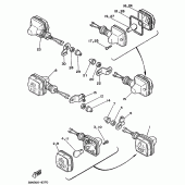 Схема узла: Поворотники Yamaha DT125 DT125R